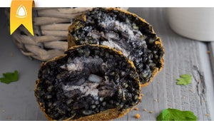 Arancine Ricotta e Nero di seppia